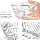 12 Pack Small Glass Bowls Set, 12 Oz Fluted Prep Dessert Bowls for Kitchen, Stackable Snack Serving Bowls Side Dishes for Ice Cream, Dipping, Yogurt, Cereal, Candy