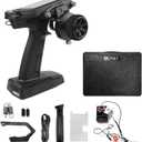 Flysky FS-G11P Radio Transmitter, 2.4GHz 11CH Transmitter with FS-R11P Receiver Combo, IPS Display, Colorful Lighting Control, Ultra-Low Energy Consumption Suitable for ANT Models RC Toys