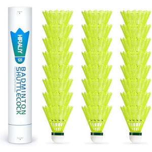 HIRALIY Badminton Birdies,Nylon Badminton Shuttlecocks with Stability Durability for Baseball Batting Practice Training,High Speed Birdie Balls for Backyards Indoor Outdoor Sports Activities 24 Pack