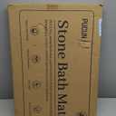 Stone Bath Mat Diatomaceous Earth Non-Slip Shower Mat,Quick Drying Diatomite Bath Stone Mat for Bathroom Floor -Super Absorbent,Natural, Easy to Clean(24 * 16 White)