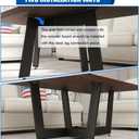Metal Coffee Table Legs, 18 Inch Coffee Table Base, Furniture Leg for Marble, Glass,Wood Top, Heavy Duty Modern Bench Base