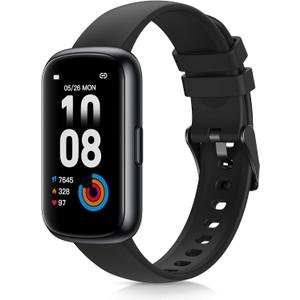 Fitness Tracker with 24/7 Heart Rate, Blood Oxygen, Sleep Monitor, 3ATM Waterproof Fitness Watch/Smart Watch/Activity Tracker, Pedometer/Step Counter, Calorie Tracker for Women Men, Black