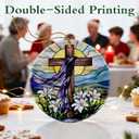 2 x Cross Ornament | Christian Christmas Ornaments, Religious Christmas Decorations, Hanging Ornaments for Tree | Religious Decor, Christian Faith Gifts | Easter Gifts, Baptism Gift, Confirmation Gift