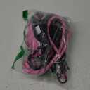 NESTROAD No Pull Dog Harness,Adjustable Oxford Dog Vest Harness with Leash,Reflective No-Choke Pet Harness with Easy Control Soft Handle for Small Dogs(Small,Fuchsia Pink) (Sneck 11-15" chest 15-21")