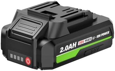 VERVEWAVE 20V MAX 2.0 Ah Lithium-Ion Battery-Pack, Rechargeable Battery for RLBBM10 Leaf Blower (ONLY for BM10 Blower)