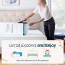 Linenspa 2 Inch Swirl Gel Memory Foam Mattress Topper, California King Size Cooling Gel Infused, Ventilation Holes Pressure Relieving Bed Topper CertiPUR Certified