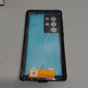 SURITCH for Samsung Galaxy S22 Ultra Clear Case 6.8" (Only), [Built-in Screen Protector] Full Body Protective Hard Shell+Soft TPU Phone Case for Samsung S22 Ultra -(Black Edge)