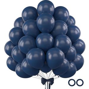 Navy Blue Balloons 110pcs 12 Inch Latex Balloon for Blue Birthday Party Decorations Wedding Christmas Gender Reveal Engagement Anniversary Princess Bridal Shower Baby Shower Decorations