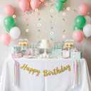 Cheerland Daisy Boho Party Decorations Groovy Garland Pink White Flower Banner Hanging Hippie Floral for Birthday Bridal Baby Shower Garden Spring Girl Onederland Retro Tea Party Supplies 6pcs