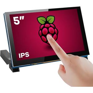 Hosyond 5 Inch Touchscreen IPS MIPI DSI Display Compatible with Raspberry Pi 5/4/3, 800x480 Pixel Capacitive Screen Driver-Free Interface