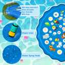 Dimili 67-inch BPA-Free Inflatable Splash Pad for 4-8 Kids, Adults & Dogs, Durable Anti-Slip Backyard Sprinkler Water Pad for Family Relaxation & Outdoor Water Play