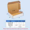 Wowxyz Shipping Boxes 7x5x2" 25 Pack - White Corrugated Cardboard Box Mailers for Small Business, Literature Mailer Box Packaging Supplies