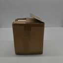 HillSpring Large Marble Kitchen Utensil Holder for Countertop, Tool Organizer with Protective Padded Base, Farmhouse Decor Gift, Wine Chiller Bucket, 6.4", Grey