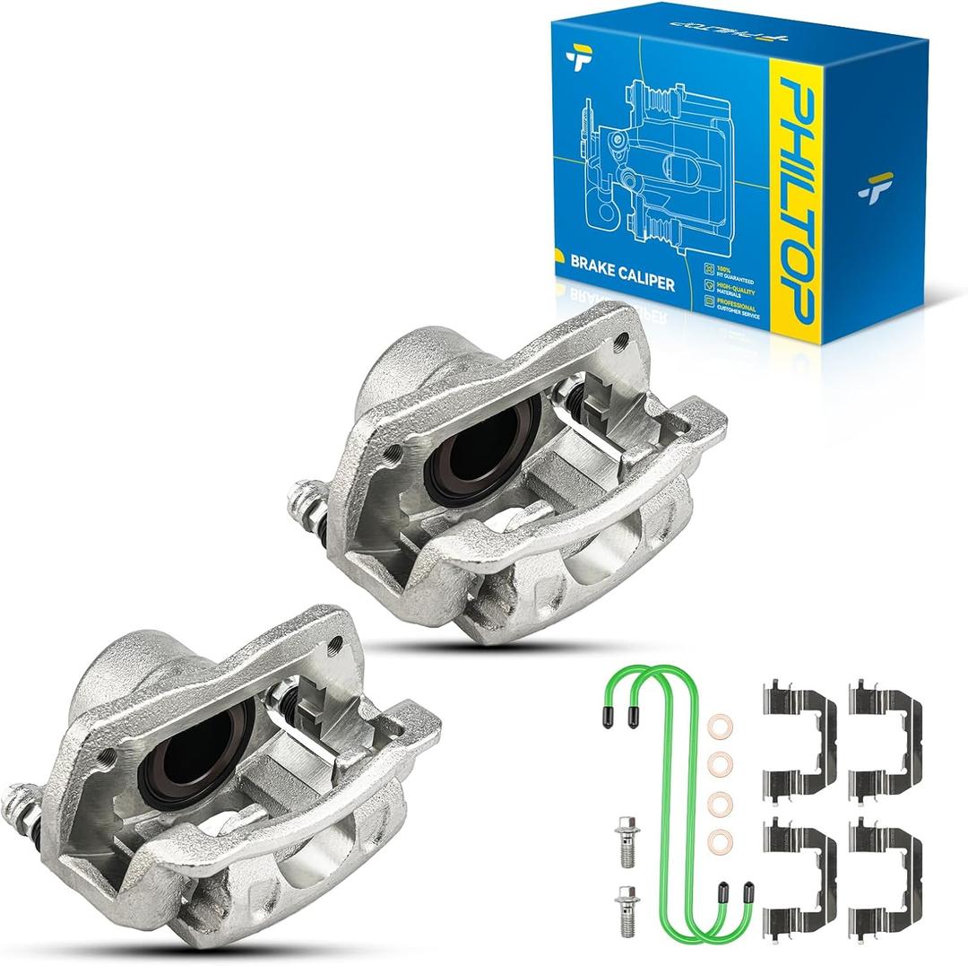 PHILTOP Brake Caliper for 2011-2013 Kia Sorento | Front Caliper for 2010-2012 Hyundai Santa Fe
