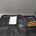 Campfire Pie Iron 4.9" Large Cast Iron Sandwich Maker for Camping 2 Pcs with Storage Bag - 21.7 inch Adjustable Handles - Campfire Cooking Equipment for Grilling & Outdoor Cooking