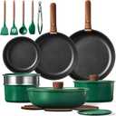 CAROTE 23pcs Pots and Pans Set, Nonstick Cookware Set Detachable Handle, Induction Kitchen Cookware Sets Non Stick with Removable Handle, RV Cookware Set, Oven Safe