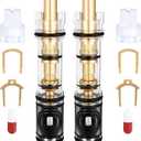 2 Pack 1225 Replacement Cartridge Compatible with Moen Single Handle Faucet/Showers, Dual Seal 1225/1225B Shower Cartridge Replacement Fits Bathroom Shower and Kitchen Sink Faucet Cartridge