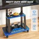 Rfiver Mobile TV Cart Rolling TV Stand for 37-75 inch TVs Up to 150lbs