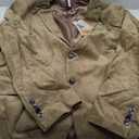 Mens Corduroy Blazer Jacket Slim Fit Two Button Sports Coats Olive Brown XXL