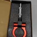 M12 1.75 Tow Hook/Car Front Bumper Towing Hook/Durable Metal Rotary Tow Hook Ring for Honda S2000 2000-2009,for Honda FIT 20.4cm 1pcs Red