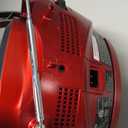 Jensen CD475R Portable Sport Stereo Boombox CD Player with AM/FM Radio and Aux Linein & Headphone Jack (Red)