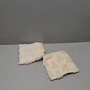 DFXSZ Christmas Tree Pillow Covers 16x16 inch Set of 2 Christmas Decoration Beige Soft Plush Faux Fur Jacquard Throw Pillows for Bedroom Sofa Holiday Festivals Winter Home Decor PTK006C16