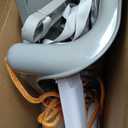 4-in-1 Toddler Swing Set & Baby Jumper and Bouncer for Toddlers, Foldable Baby Swing Stand for Outdoor Indoor Play, Easy to Assemble and Store for Ages 6 Months to 10 Years Old (White)