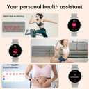 Smart Watch for Women(Answer/Make Calls), 1.27" HD Screen Fitness Tracker with Heart Rate/Sleep Monitor, 130+ Sport Modes IP68 Waterproof Activity Tracking, Smartwatch for Android iPhone, Silver