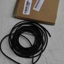 PATIKIL 16.4Ft 14AWG Electronic Wire, -30 to 200 Degrees Celsius Insulated High Temperature Resistant Electrical Flexible Silicone Cable for Lamp Boiler Heater, Black