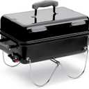 Weber Go-Anywhere Portable Liquid Propane Gas Grill for Travel and Camping, 1 Burner, Black