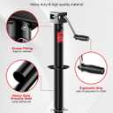 FZZD 5000 lbs A-Frame Trailer Jack, 23" Vertical Travel, Adjustable 5-Level Drop Leg, for RV, Utility, Yacht, Camping Trailers