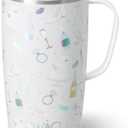 Swig Life 22oz Travel Mug, Insulated Tumbler with Handle and Lid, Cup Holder Friendly, Dishwasher Safe, Stainless Steel, Travel Coffee Cup, Insulated Mug with Lid (Bride to Be)