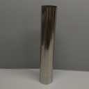 Motoforti 80mm/3.15" OD Straight Mandrel Exhaust Pipe Tube 457mm/18 Length T304 Stainless Steel Piping with Cutted End Universal Fitment Silver Tone