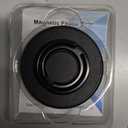 Magnetic Phone Grip Compatible with MagSafe,Magnetic Phone Ring Holder Finger Kickstand Wireless Charging Compatible,Adjustable Double Cell Phone Rings Gripper Stand for MagSafe iPhone - Black