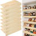 8 Pcs Wooden Shelf Covers 24 x 12 Inch,Wire Rack Covers for Pantry Wood Shelf Liners-0.4 inch Thick,Weight Pantry Shelf Cover Removable Wood Shelves Covering for Closet Kitchen Pantrys Bathroom (8), 24 x 12 x 0.2 inches