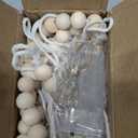 Dahey Macrame Wall Hanging Photo Display Dorm Wall Decor Boho Collage Picture Frame with Wooden Beads Garland Photo String With Clips for Teen Girl College Bedroom Living Room Classroom Christmas Gift