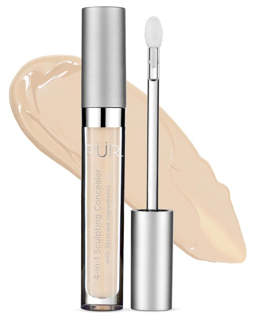 PR MINERALS 4-in-1 Sculpting Concealer for Women - Conceals, Brightens, Plumps & Corrects - Hydrating & Moisturizing Makeup Concealer with Medium to Full Coverage for Dark Circles (Bone - very fair skin with gold undertones)