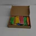 Hoolerry 180 Pcs Neon Party Plastic Silverware Set Colorful Rainbow Disposable Cutlery Bulk Includes Forks Spoons Knives for Parties Supplies Favors, 6 Colors