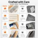 for MagSafe Wallet, Magnetic Phone Wallet RFID Blocking, Slim 5-8 Card Holder with Cash Slot & Clear ID Window, Minimalist Mag Safe Wallets for iPhone 17/16/15/14/13/12 Series, Oatmeal Beige