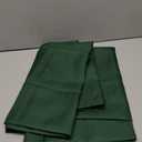 Biscaynebay Textured Fabric Christmas Rectangle Table Cloth 52x70 Inches, Hunter Green Water Resistant Spill Proof Tablecloths for Dining, Kitchen, Wedding and Parties, etc. Machine Washable