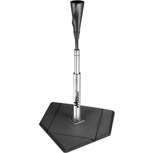 JASCOPRO Batting Tee For Baseball And Softball With Traditional Home Plate Base,Alumium Stem,Handroll Rubber Top,Height Adjustable 24 to 46 inche For kids and Adults,Portable Baseball Tee Softball Tee