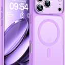 TOCOL for iPhone 17 Pro Case, Compatible with Magsafe Charger, Full Camera Protection, Translucent Matte Phone Case for 17 Pro 6.3 inch (Light Purple)