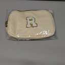 Personalized Anniversary Wife Birthday Gifts from Husband,Mothers Day Gifts for Women,Waist Packs Initial White R,Cream Bag