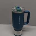 STANLEY Quencher ProTour Flip Straw Tumbler with Leakproof Lid 40 oz | Built-In Straw & Handle | Cupholder Compatible for Travel | Insulated Stainless Steel Cup | BPA-Free | Coastal Teal