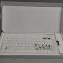 Flow Lite 84 Keys Low Profile Mechanical Keyboard, 75% Swappable Rechargeable Wireless Keyboard with 2.4G Receiver, Bluetooth and Wired Connection for Windows, Mac/Specter Linear Switches (Off-White)