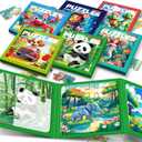 6 Themes in 1, 18 Jigsaw Magnetic Puzzles for Toddlers 3-5, Multiple Levels & Themes Magnet Puzzle Books, Magnetic Puzzles for Toddlers 3-5, Magnet Puzzle Books