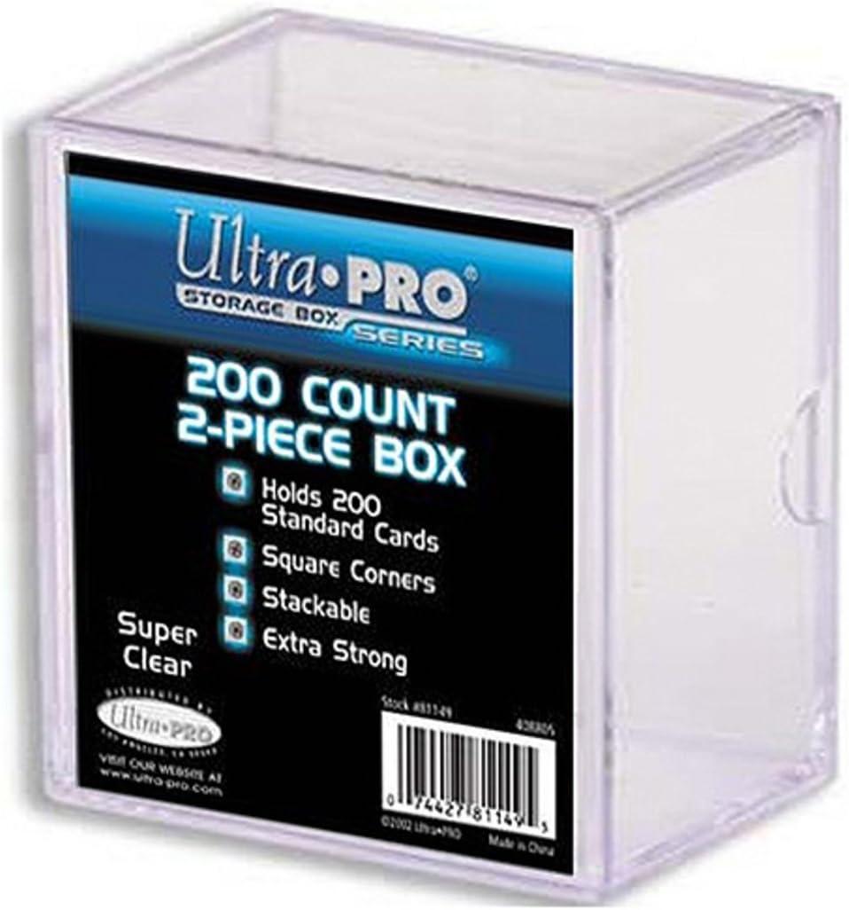 2-Piece 200 Count Clear Card Storage Box