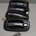 Exterior Outside Door Handle Front Left Driver Side Fits for 1999-2007 Chevrolet Silverado, Cadillac Escalade, Suburban, Tahoe, Avalanche, GMC Yukon Sierra, Replaces 15745149 15034985