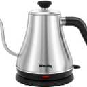 Mecity Electric Kettle Gooseneck Water Kettle Stainless Steel Tea Kettle Water Boiler Fast Heating, Auto Shut Off, 27 fl oz, 1000W, Stainless Steel