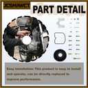 2-Pack Carburetor Repair Kit Carb Rebuild Kits Replacement for Kawasaki Ninja 500 EX500D 1994-1996 for Ninja 500 EX500A 1987-1993 for Ninja 500R EX500D 1997-2009 with Float